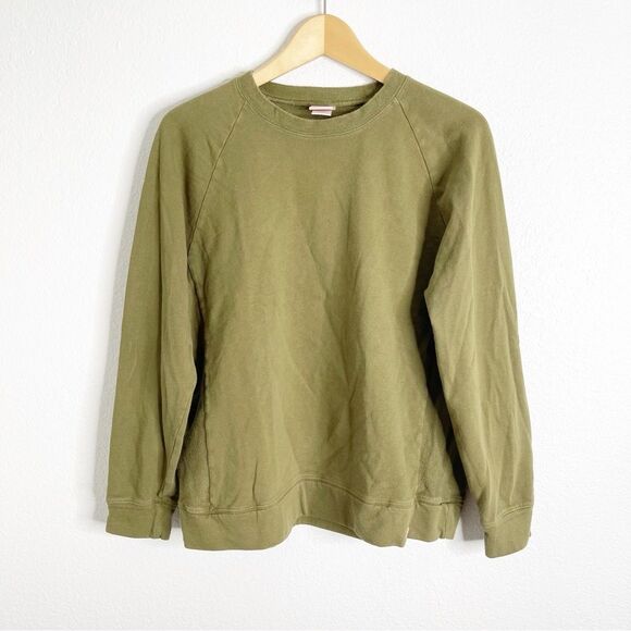 Thirdlove 100% Cotton Green Crew Neck Pullover Sweatshirt Extra Large - Picture 1 of 4